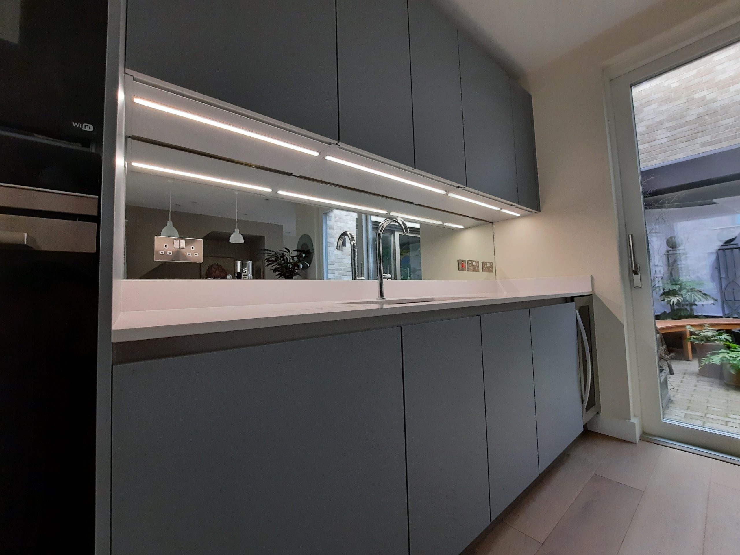 Silver Mirror Splashback Cambridge