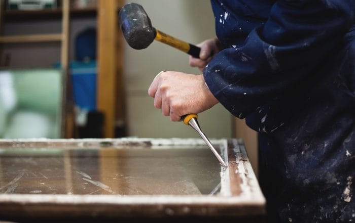 Restoration of old sash windows