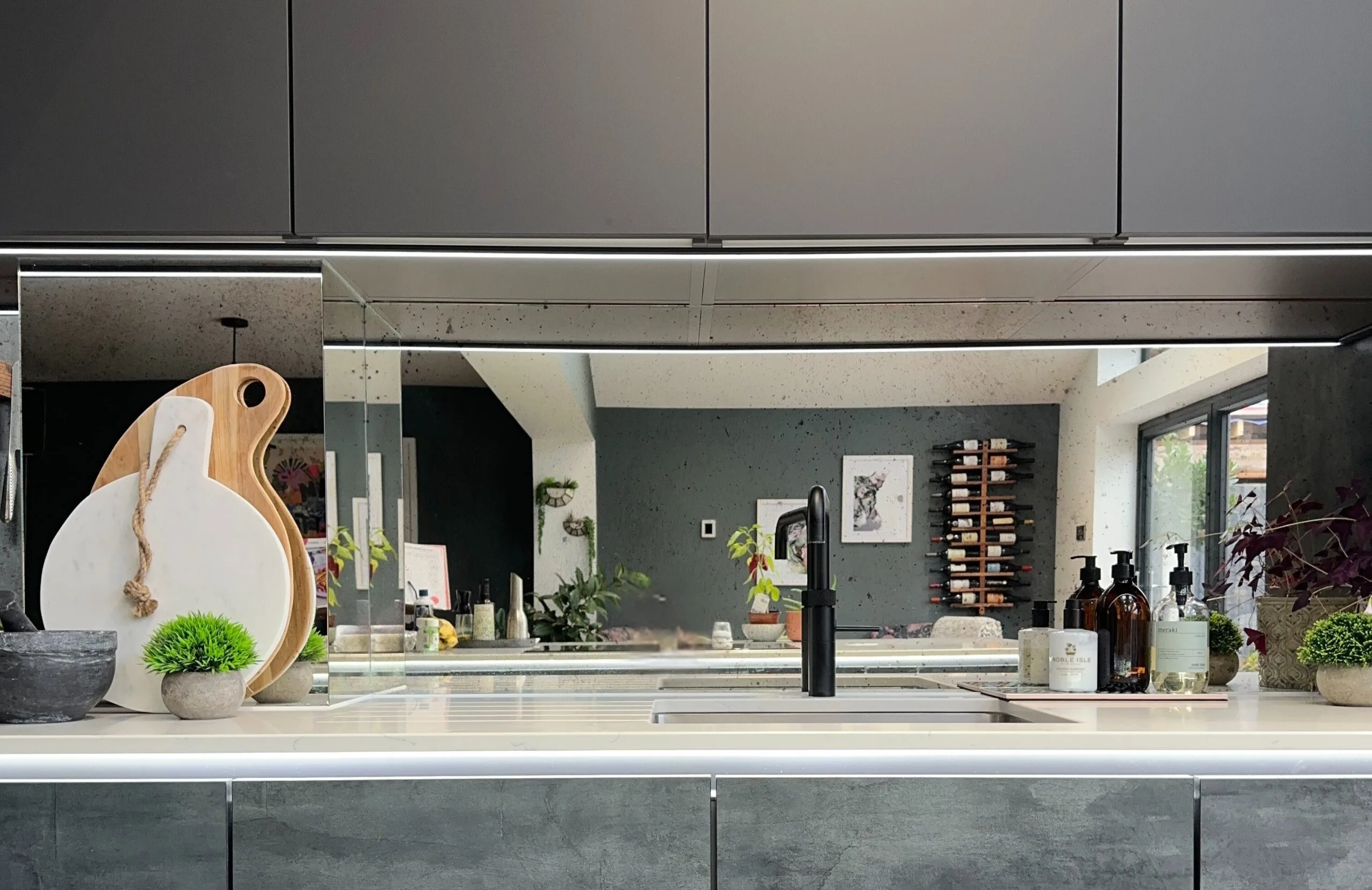 Antique Mirror Kitchen Splashback Cambridge Antique Mirror Kitchen Splashback Newmarket
