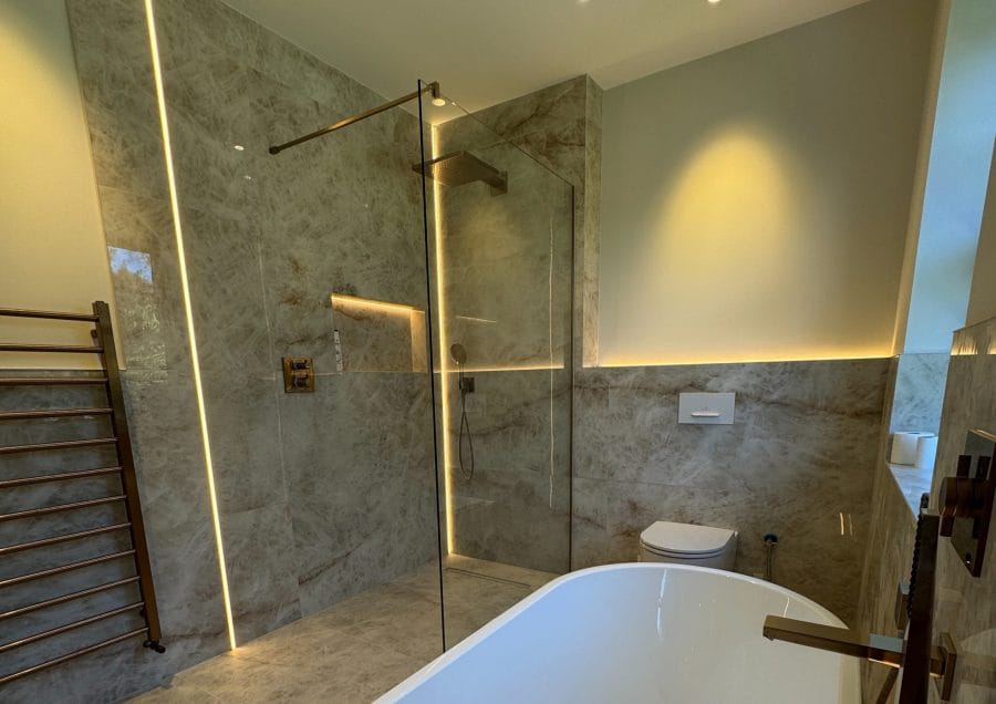 DIY install glass shower screen